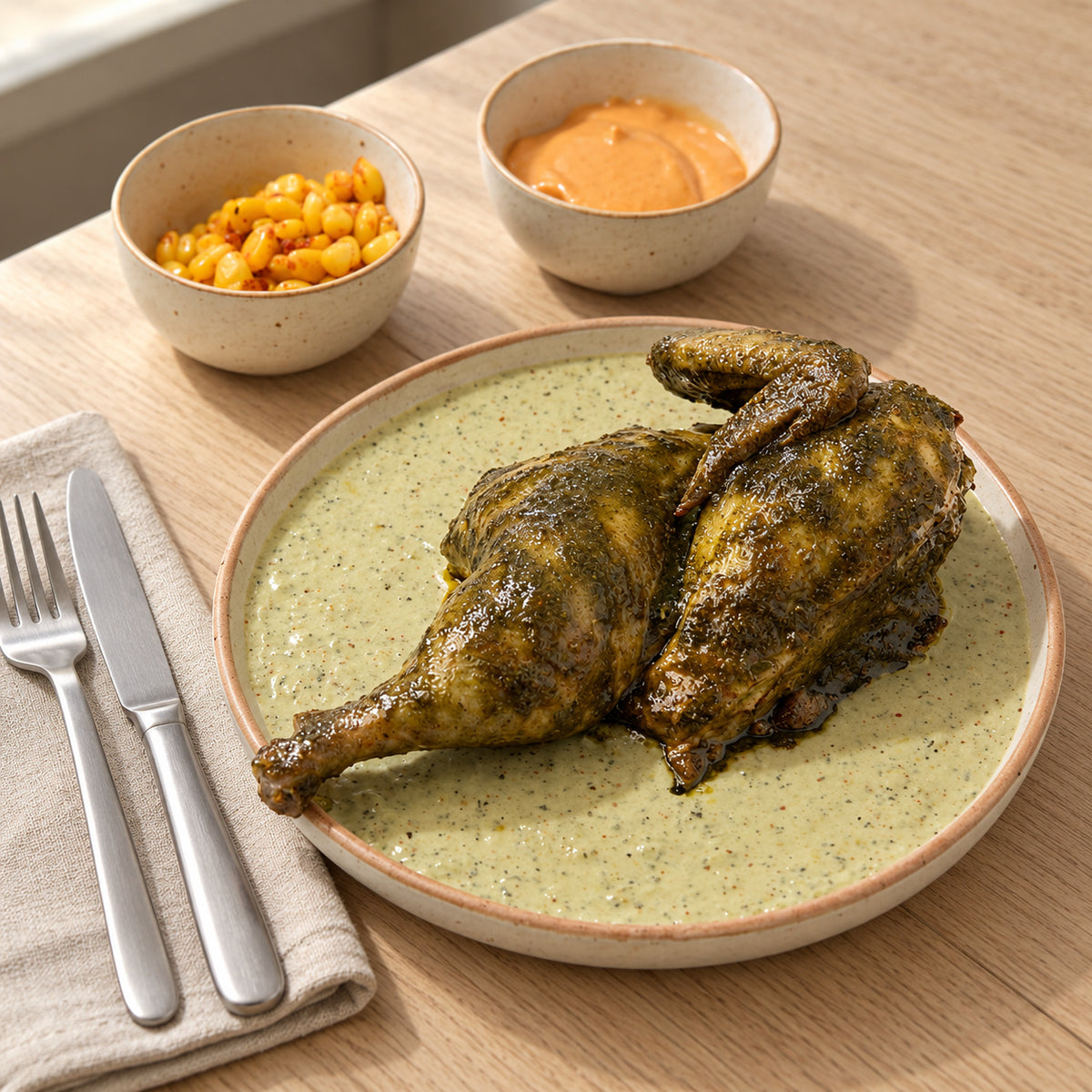 Tangy Cheese & Herbs Infused Chicken