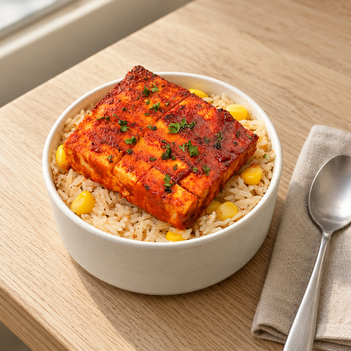 Classic Paneer Steak Rice Bowl