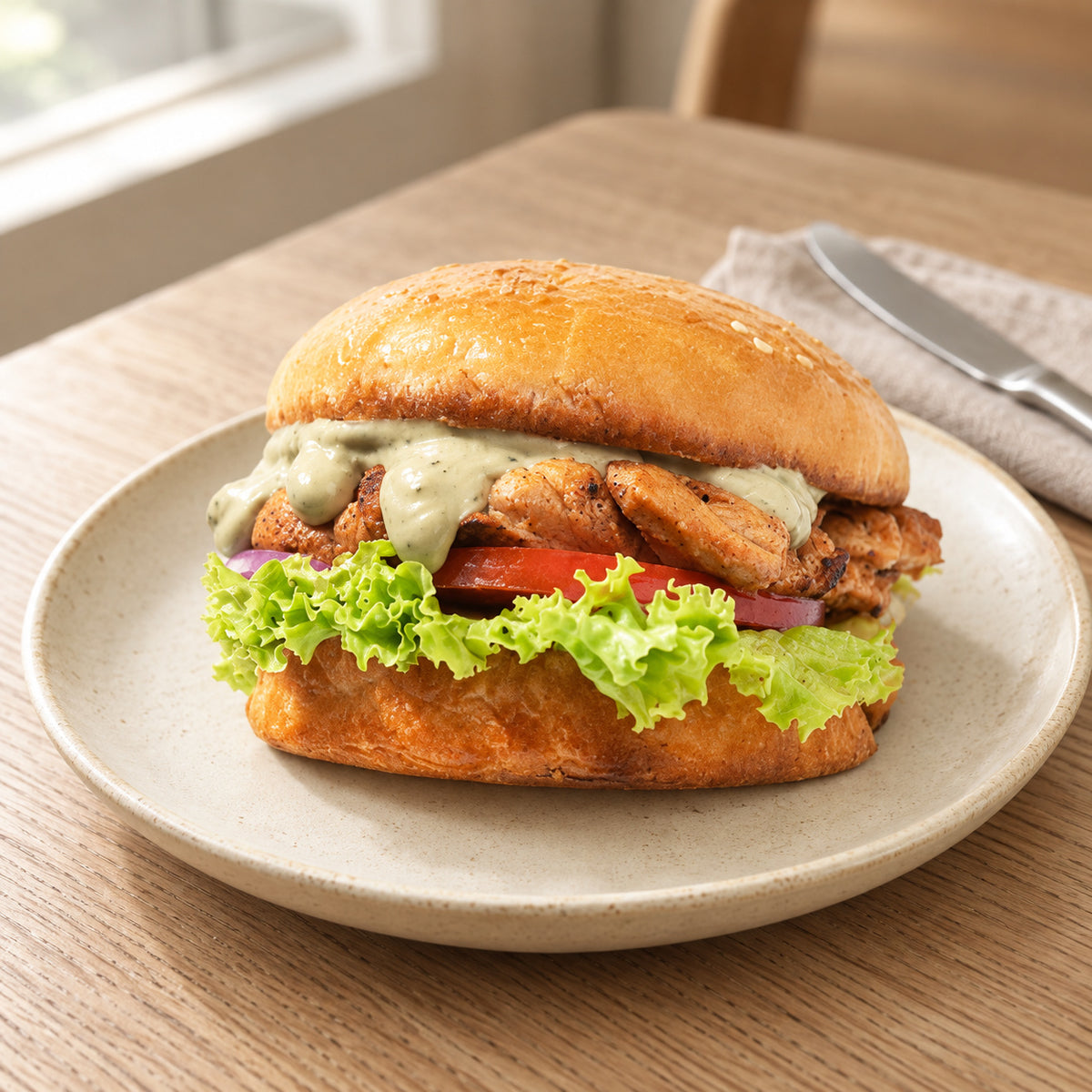 Just Fresh Chicken Burger