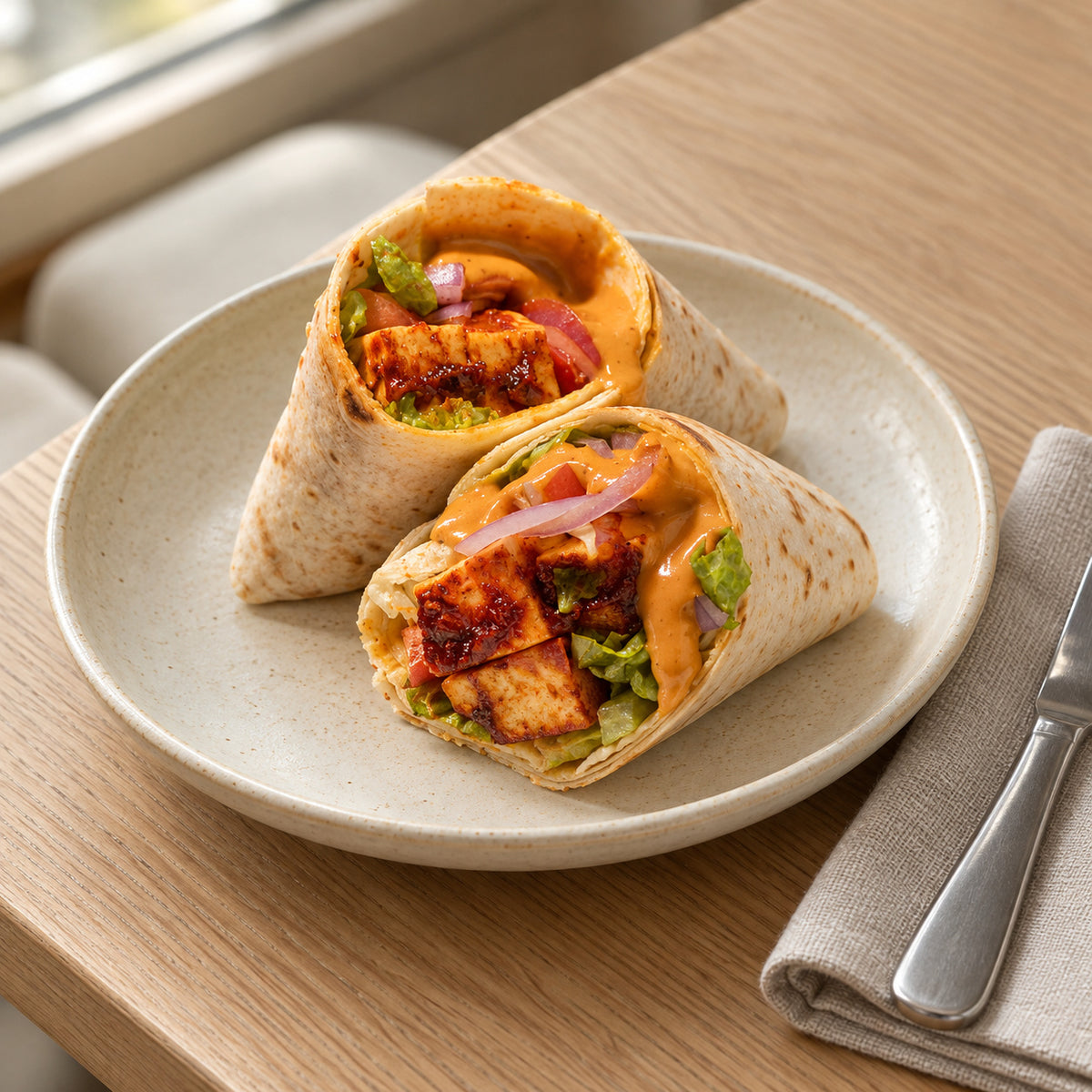 Spicy Nashville Paneer Wrap